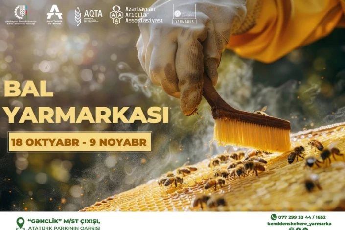 Bakıda Arıçılıq Məhsullarının 25-ci Respublika Sərgi-Satış Yarmarkası keçiriləcək